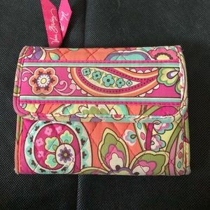 Vera Bradley Pink Swirl Riley Wallet